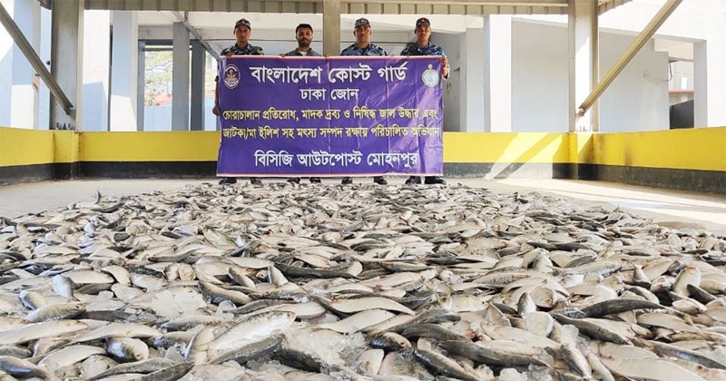 চাঁদপুরে জব্দ ২ হাজার কেজি জাটকা গেলো এতিমখানায়
