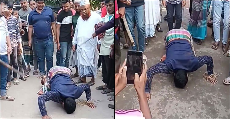 লক্ষ্মীপুরে চুরির অপবাদে যুবককে নাকে খত দিয়ে নির্যাতন