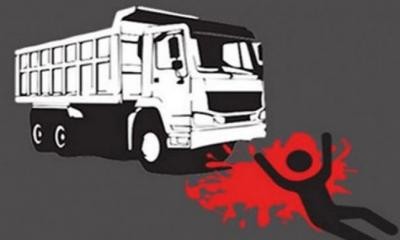 ট্রাকের ধাক্কায় প্রাণ গেল স্কুলছাত্রের