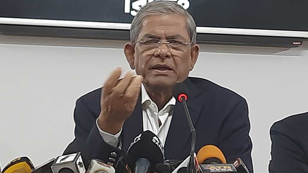 ভারতের উচিত সীমান্ত হত্যা বন্ধ করা: মির্জা ফখরুল