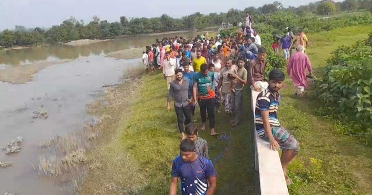নিখোঁজের ৪ দিন পর পুকুরে মিললো গৃহবধূর মরদেহ