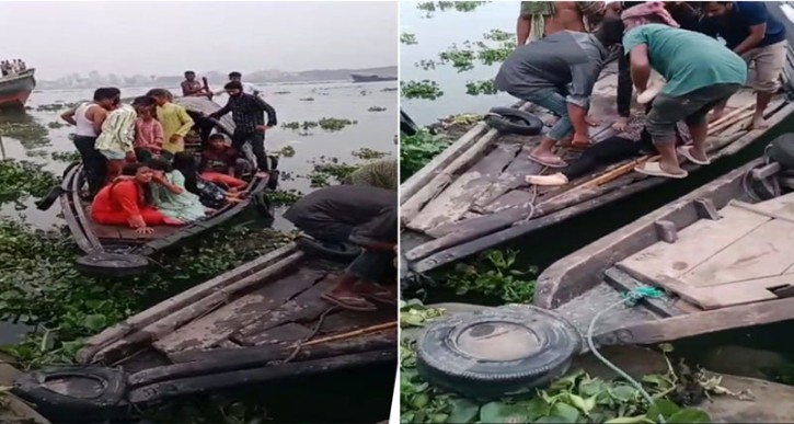 মেঘনায় বাল্কহেডের ধাক্কায় নৌকাডুবি, জেলে নিখোঁজ